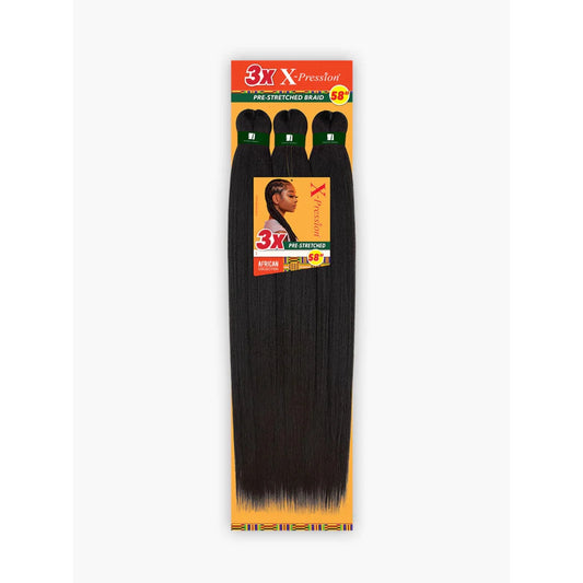 Pre-Stretched Xpression Braiding Hair Pack of 3