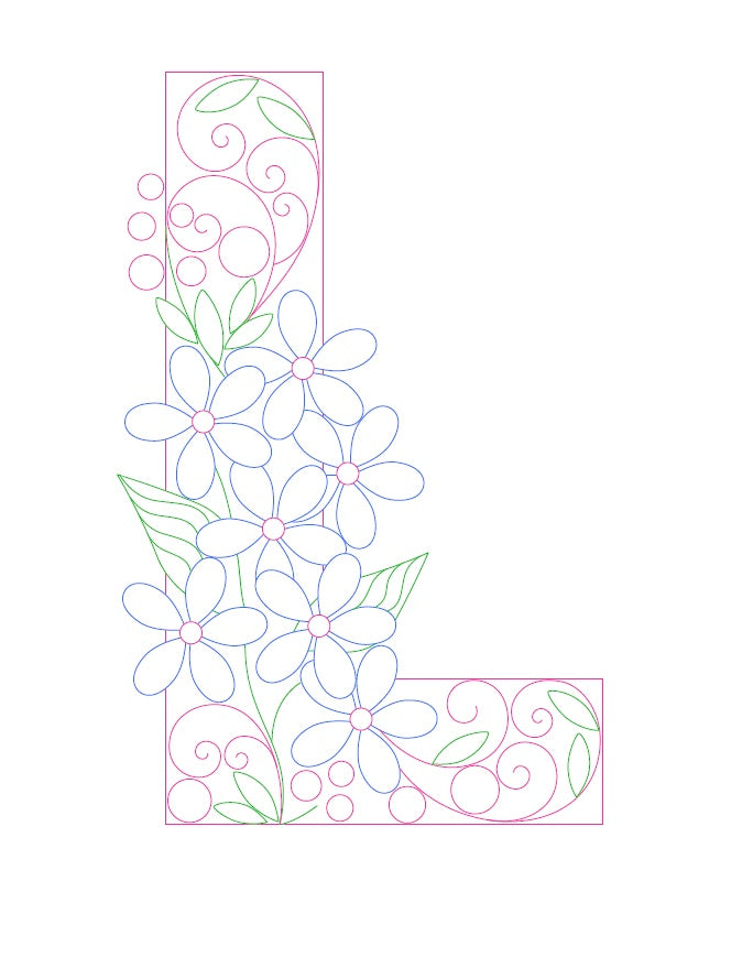 Paper Filigree Painting Kit - Letters