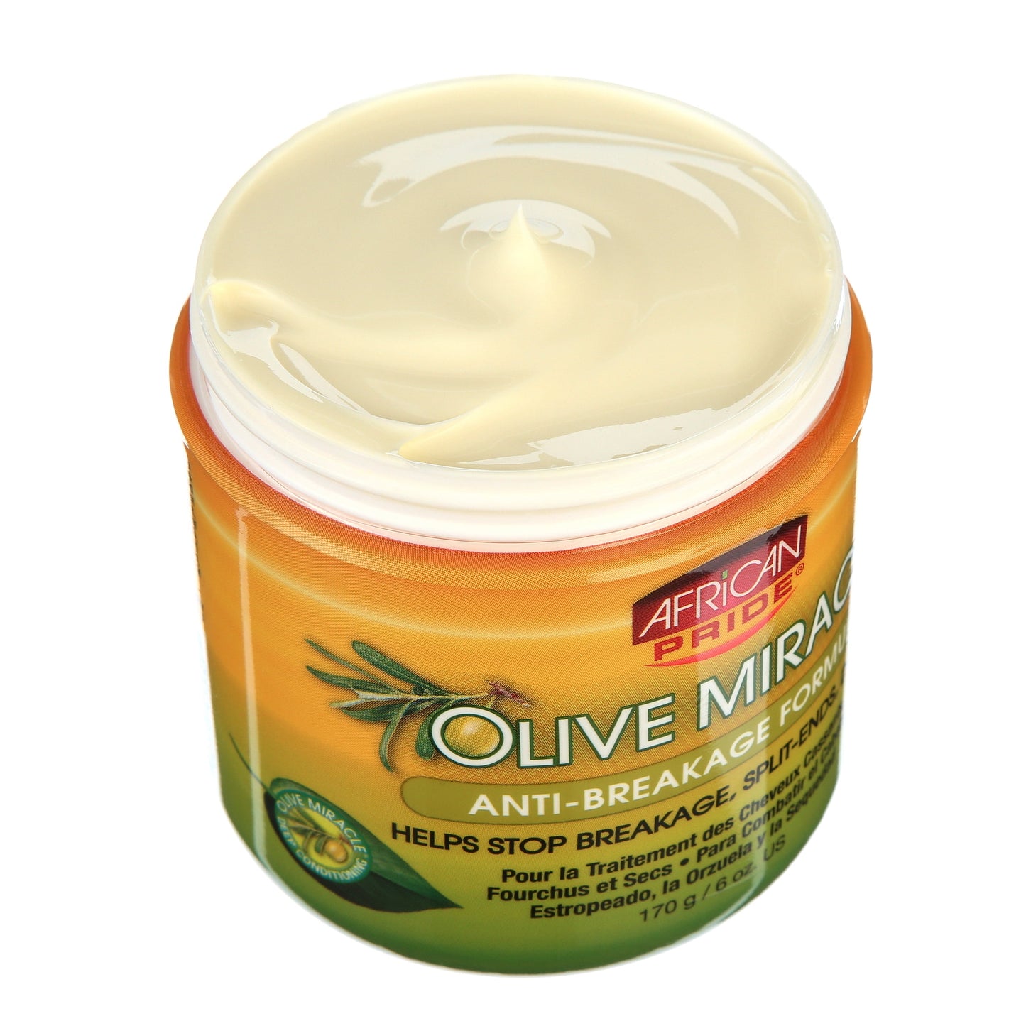 Olive Miracle Anti-Breakage Formula Hair Creme 6 Oz, Wavy Hair