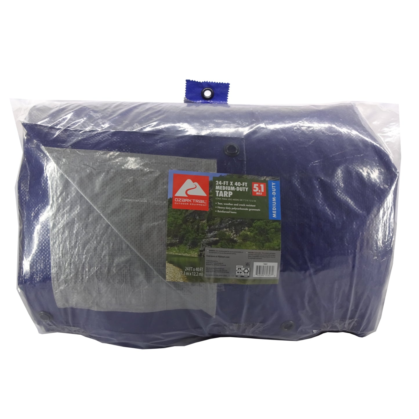 Medium-Duty Tarp, 24’ X 40’, Material PE