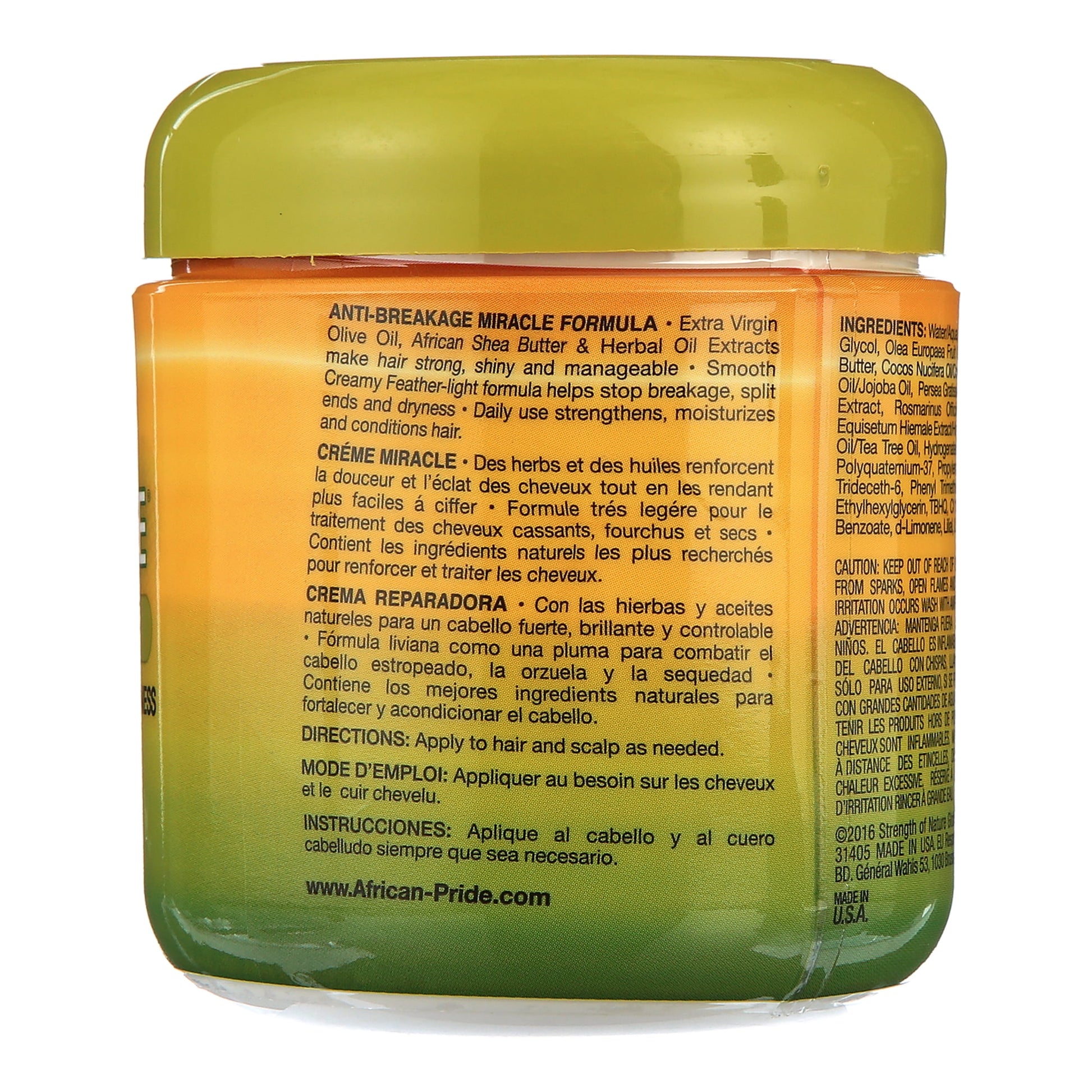 Olive Miracle Anti-Breakage Formula Hair Creme 6 Oz, Wavy Hair