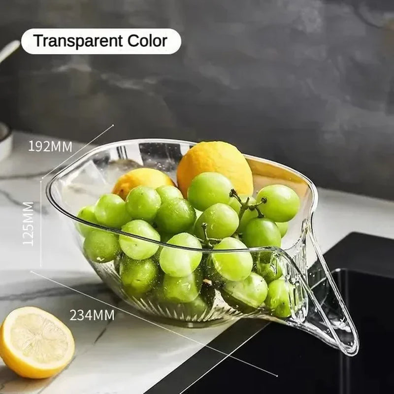 Kitchen Vegetable Drain Basket Household Sink Vegetable Basin Colander Multi-Functional Storage Fruit Plate Kitchen Gadgets