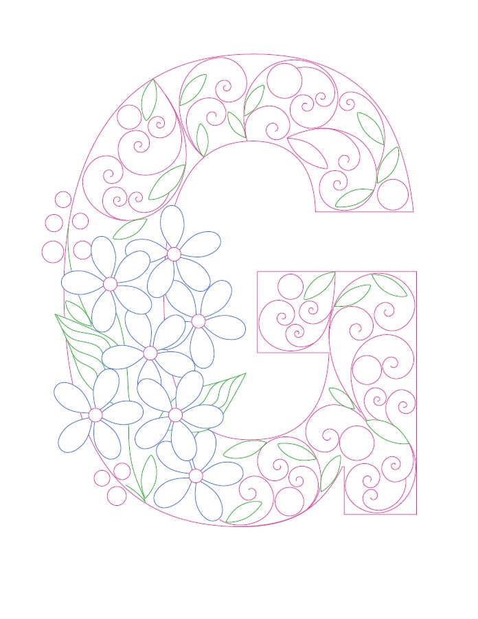 Paper Filigree Painting Kit - Letters