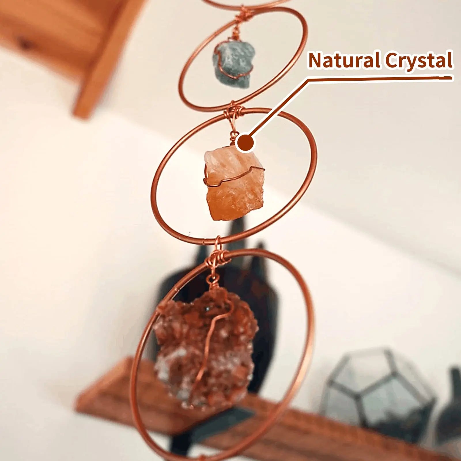 7 Chakras Gemstone Wall Decor Crystal Gemstone Wall Decoration Crystal Tree of Life Meditation Ornament Wall Decorations Hanging