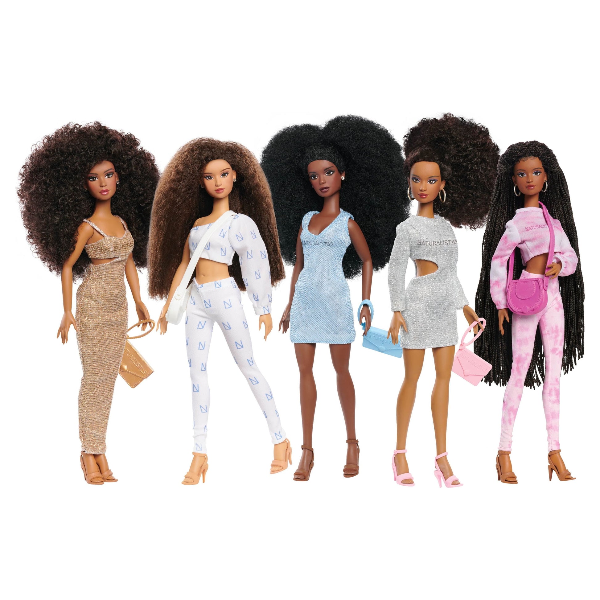 11-Inch Liya Fashion Doll and Accessories with 4C Textured Hair and Deep Brown Skin Tone