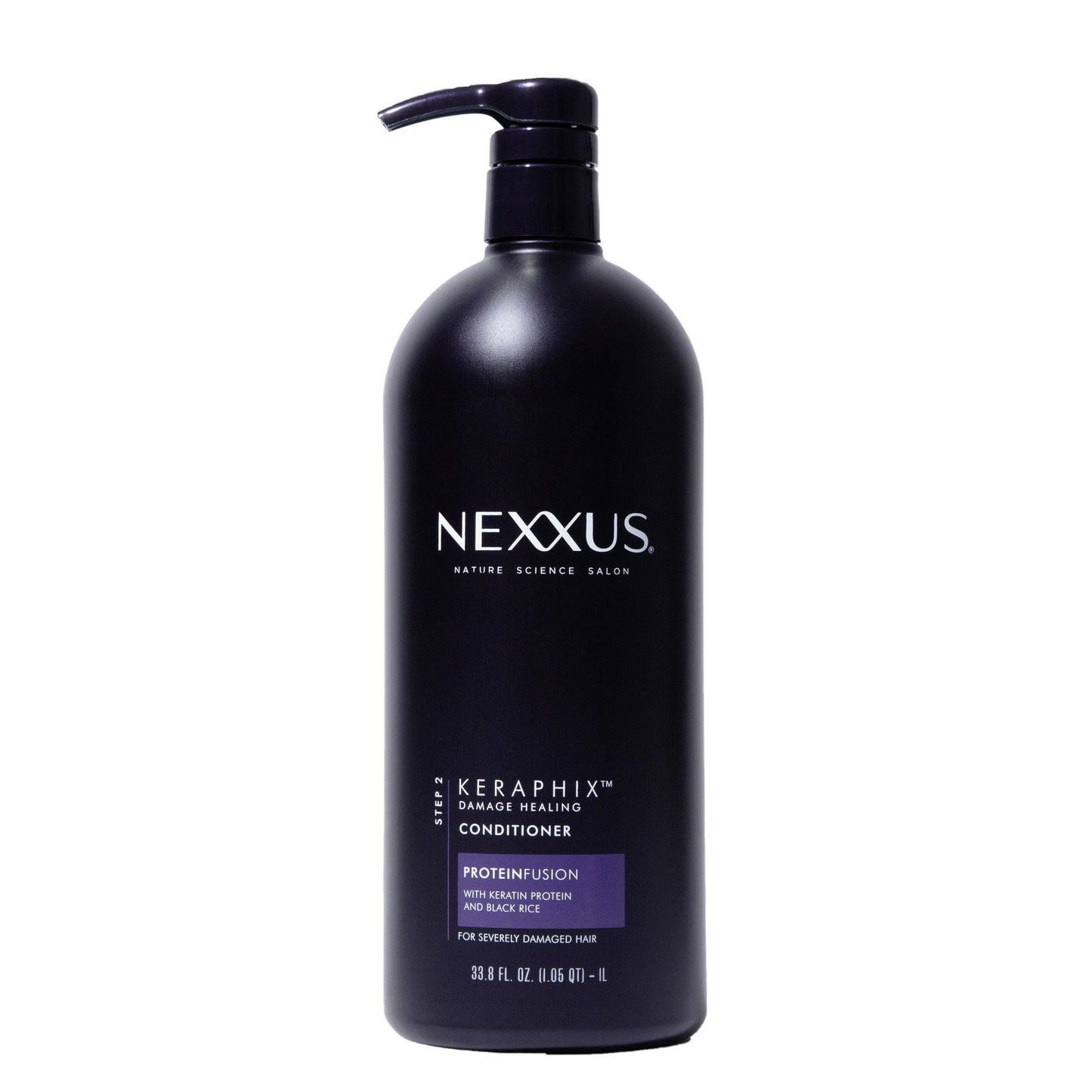 Keraphix with Proteinfusion Conditioner Silicone-Free with Keratin Protein and Black Rice for Damaged Hair 33.8 Oz