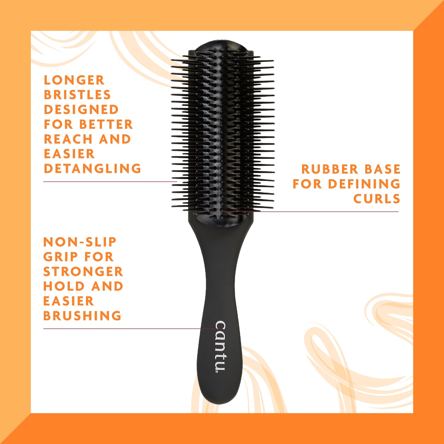 Detangle Wash Day Hair Brush, Thick & Curly Hair