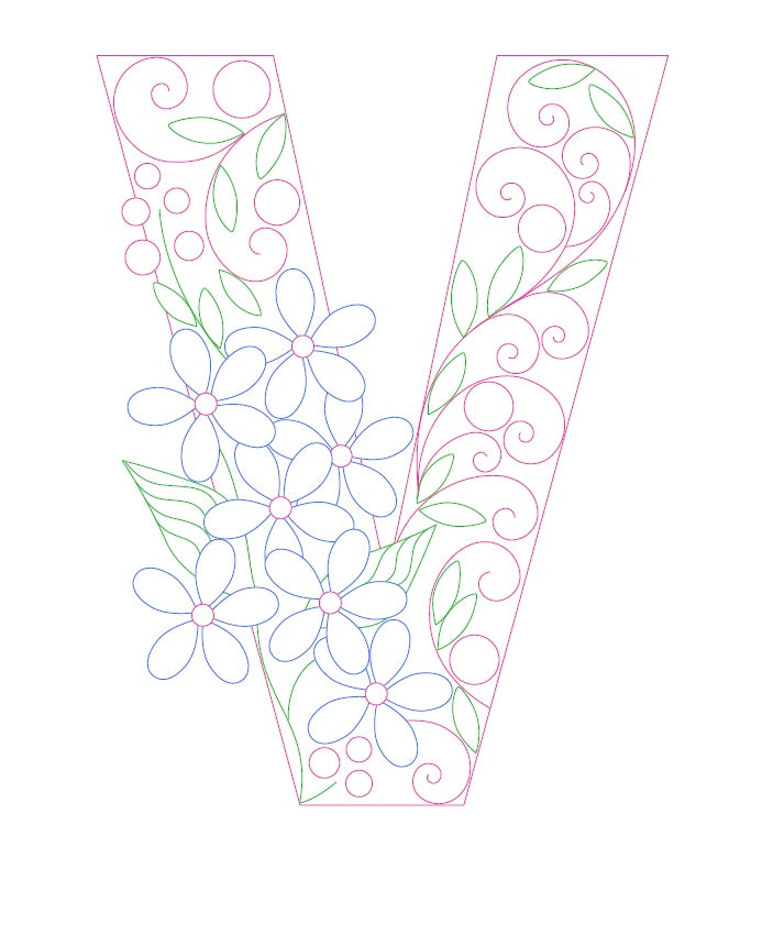 Paper Filigree Painting Kit - Letters