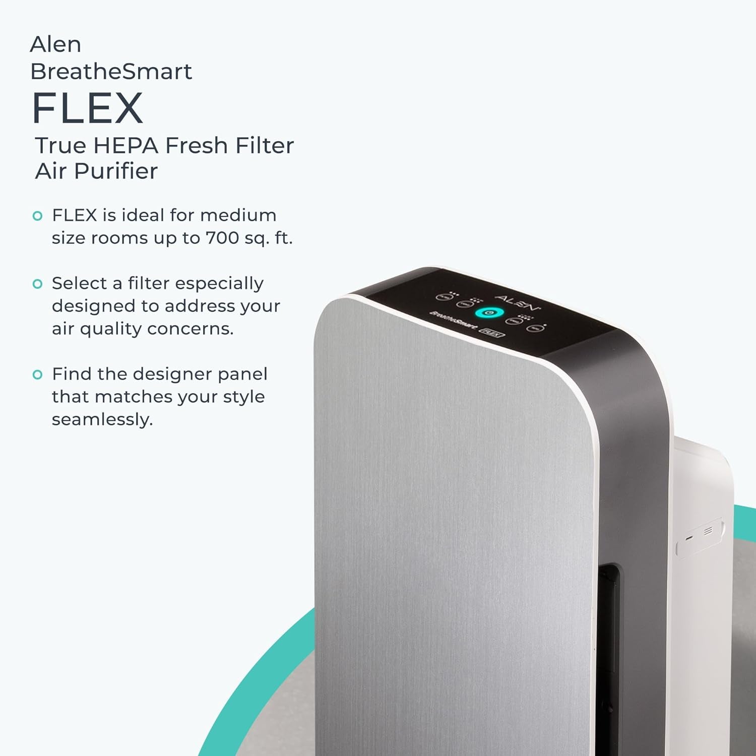 Air Purifier Breathesmart Flex HEPA with Fresh Filter + Carbon | 1400 Sq. Ft | Perfect for Bedrooms & Home Offices - Captures Allergens, Dust, & Mold + Household Odors & Smoke - White