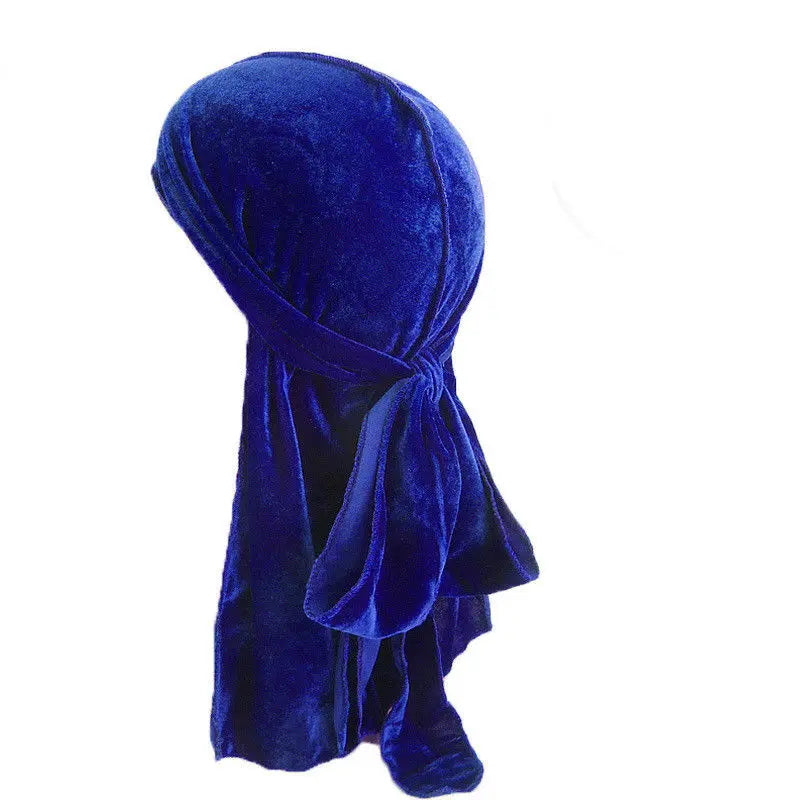 Hot Sales Unisex Men Women Velvet Breathable Bandana Hat Turban Doo Durag Cap