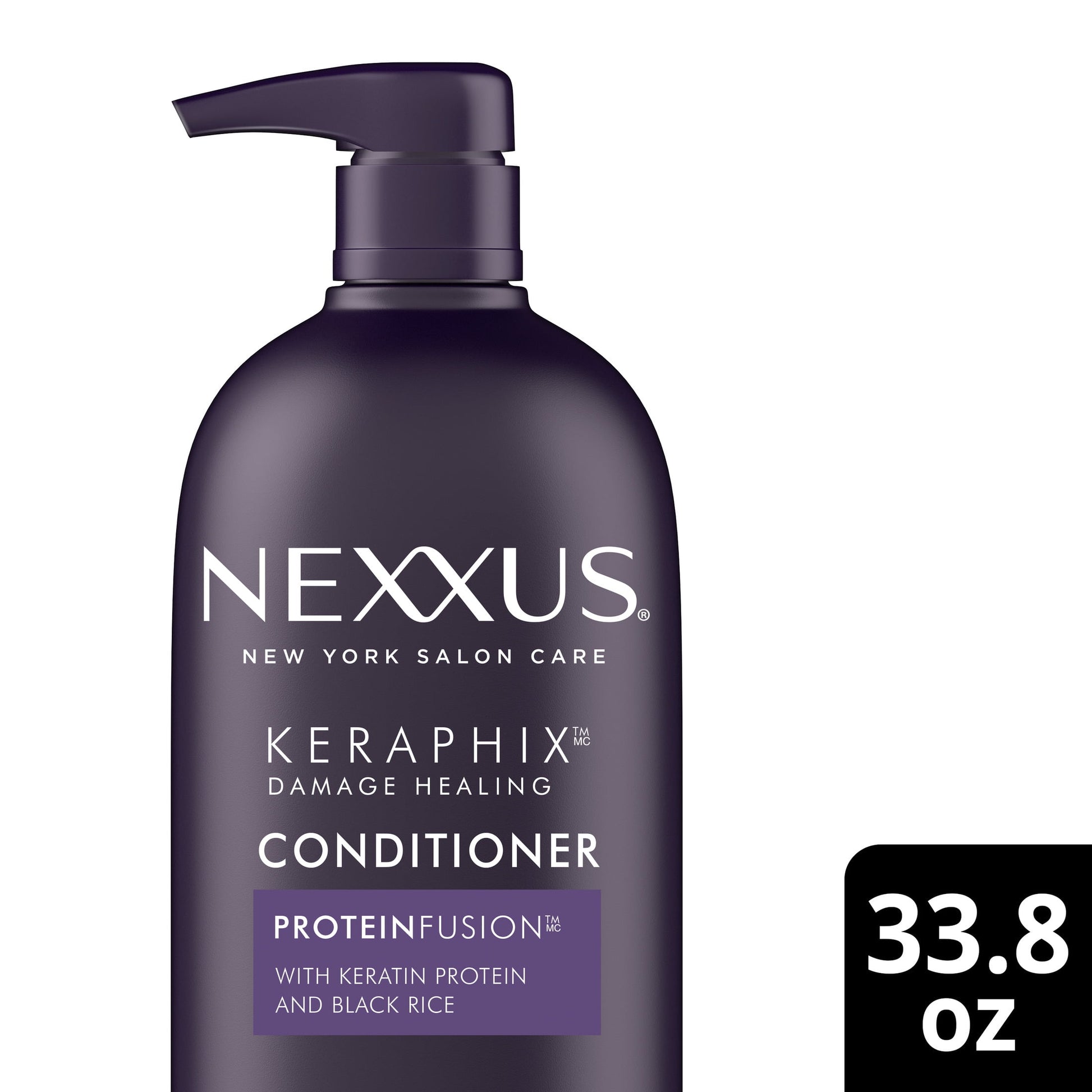 Keraphix with Proteinfusion Conditioner Silicone-Free with Keratin Protein and Black Rice for Damaged Hair 33.8 Oz