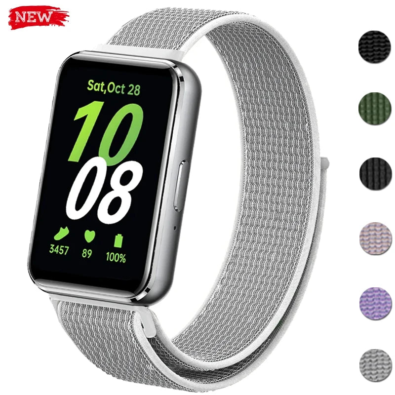 Nylon Loop Strap for Samsung Galaxy Fit 3 Adjustable Elastic Bracelet Suitable for iWatch Samsung Galaxy Fit3 Band Correa