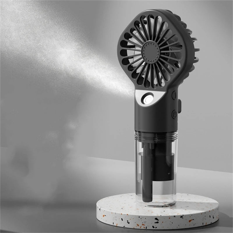 CPDD Portable Water Fan Handheld Misting Fan USB Rechargeable Pocket Fan with Water for Home,Travel, Camping