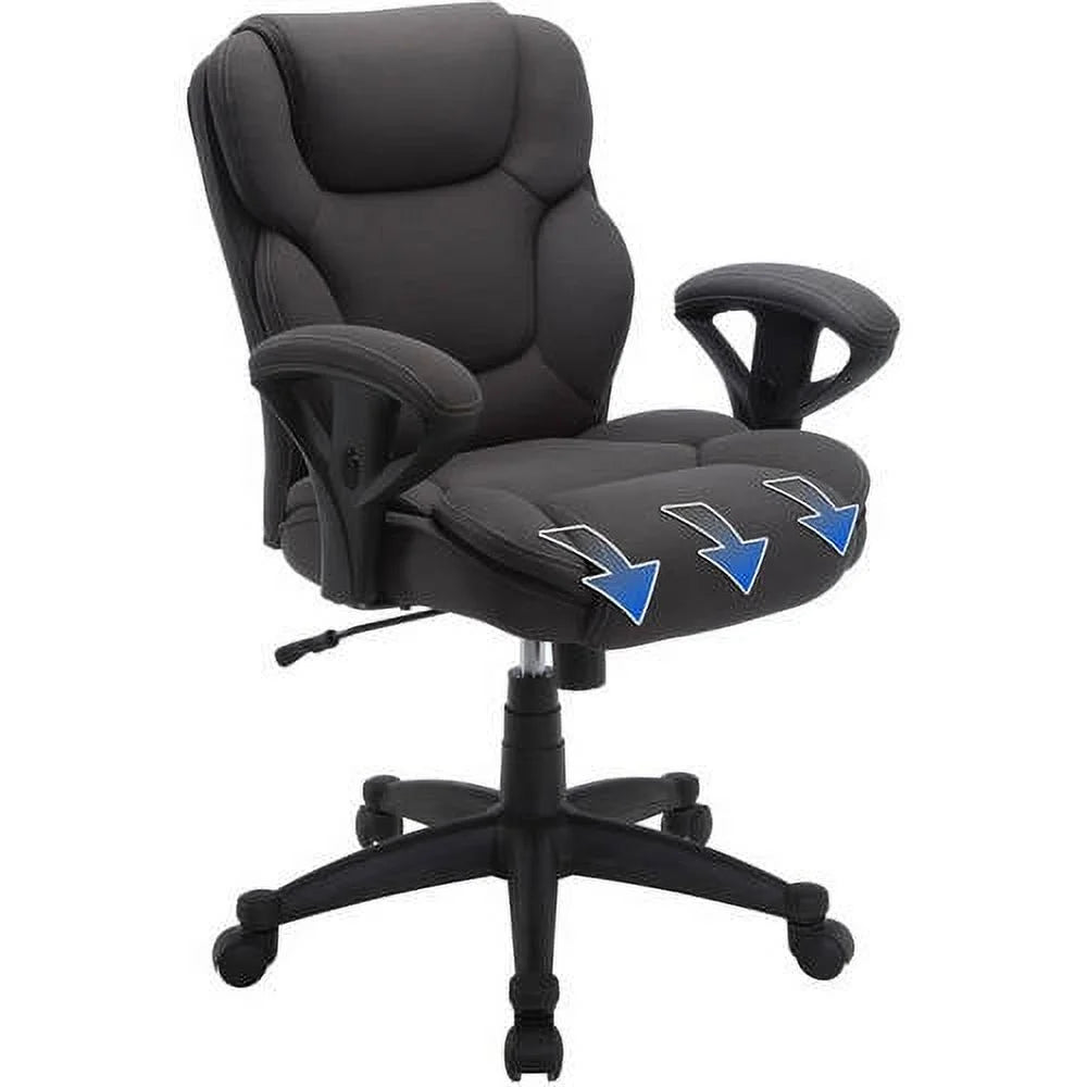 Commercial Grade Task Office Chair, Supports up to 300 Lbs., Dark Gray