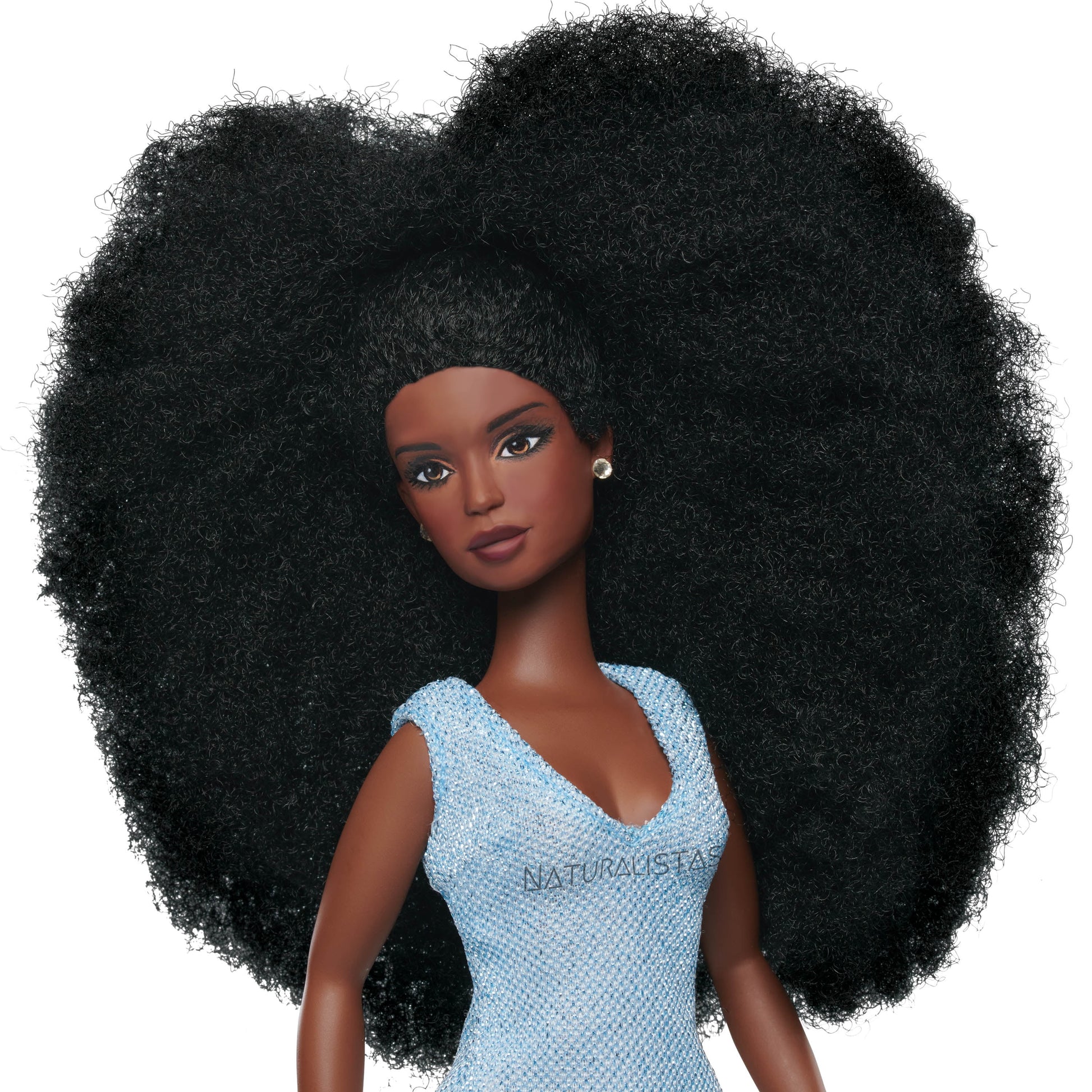 11-Inch Liya Fashion Doll and Accessories with 4C Textured Hair and Deep Brown Skin Tone