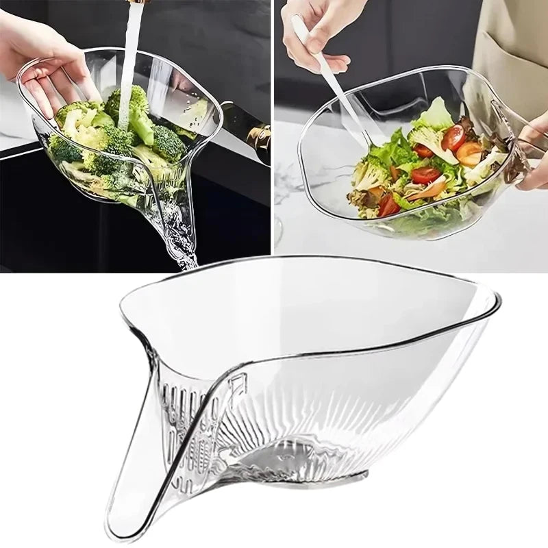 Kitchen Vegetable Drain Basket Household Sink Vegetable Basin Colander Multi-Functional Storage Fruit Plate Kitchen Gadgets