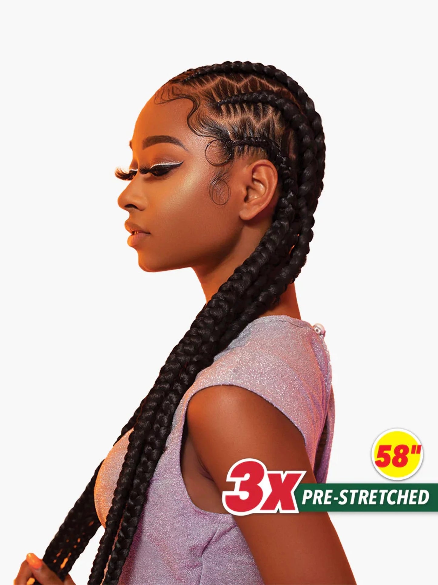 Pre-Stretched Xpression Braiding Hair Pack of 3