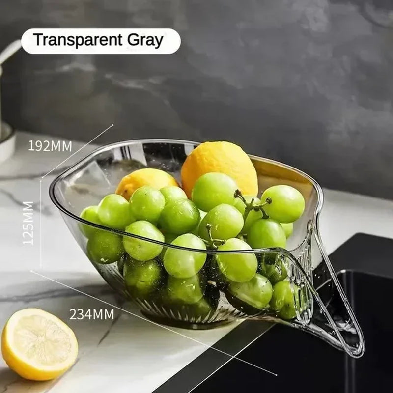 Kitchen Vegetable Drain Basket Household Sink Vegetable Basin Colander Multi-Functional Storage Fruit Plate Kitchen Gadgets