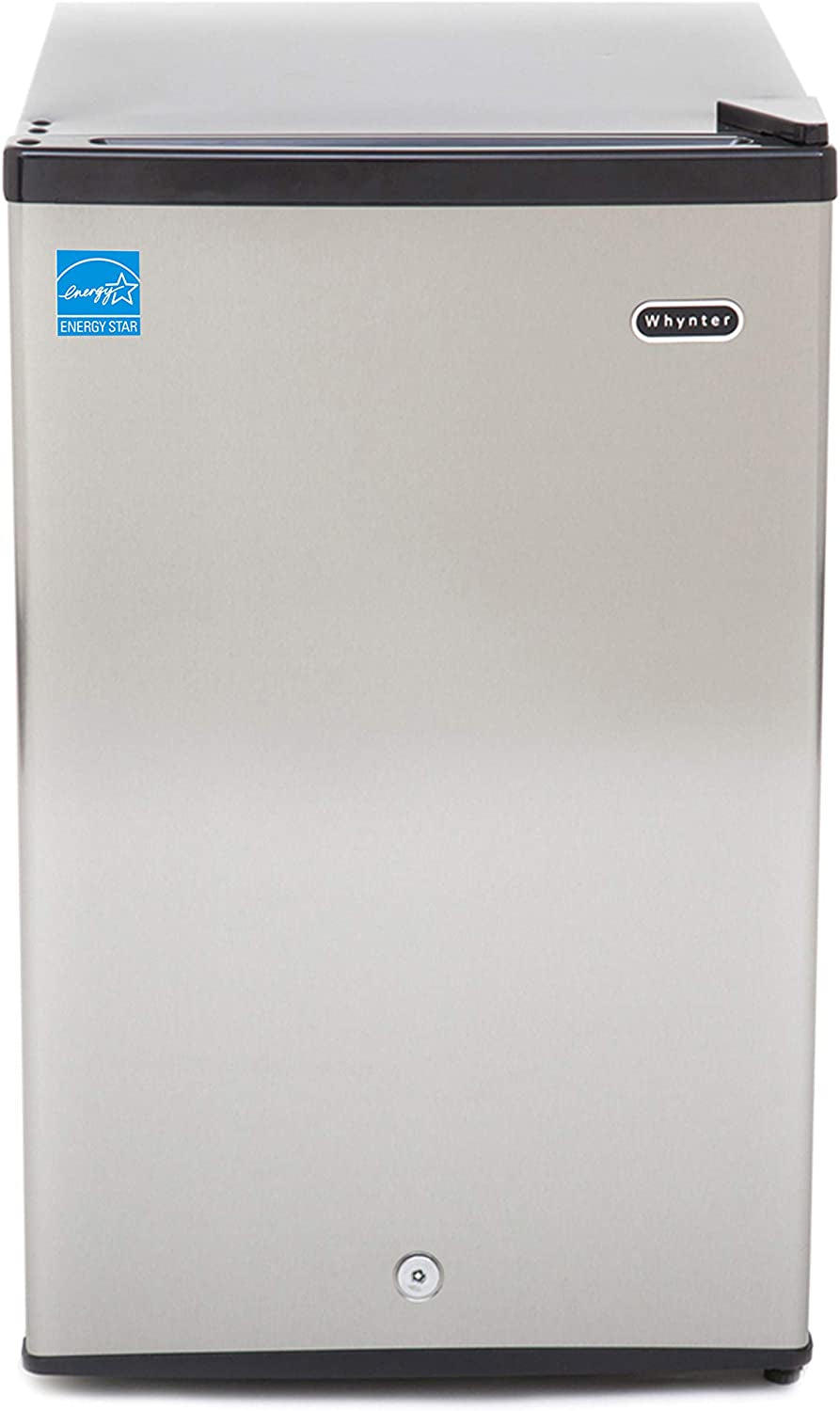 CUF-301SS Energy Star 3.0 Cubic Feet Upright Freezer, Stainless Steel-3, 21"D X 19.5"W X 33.5"H, Black