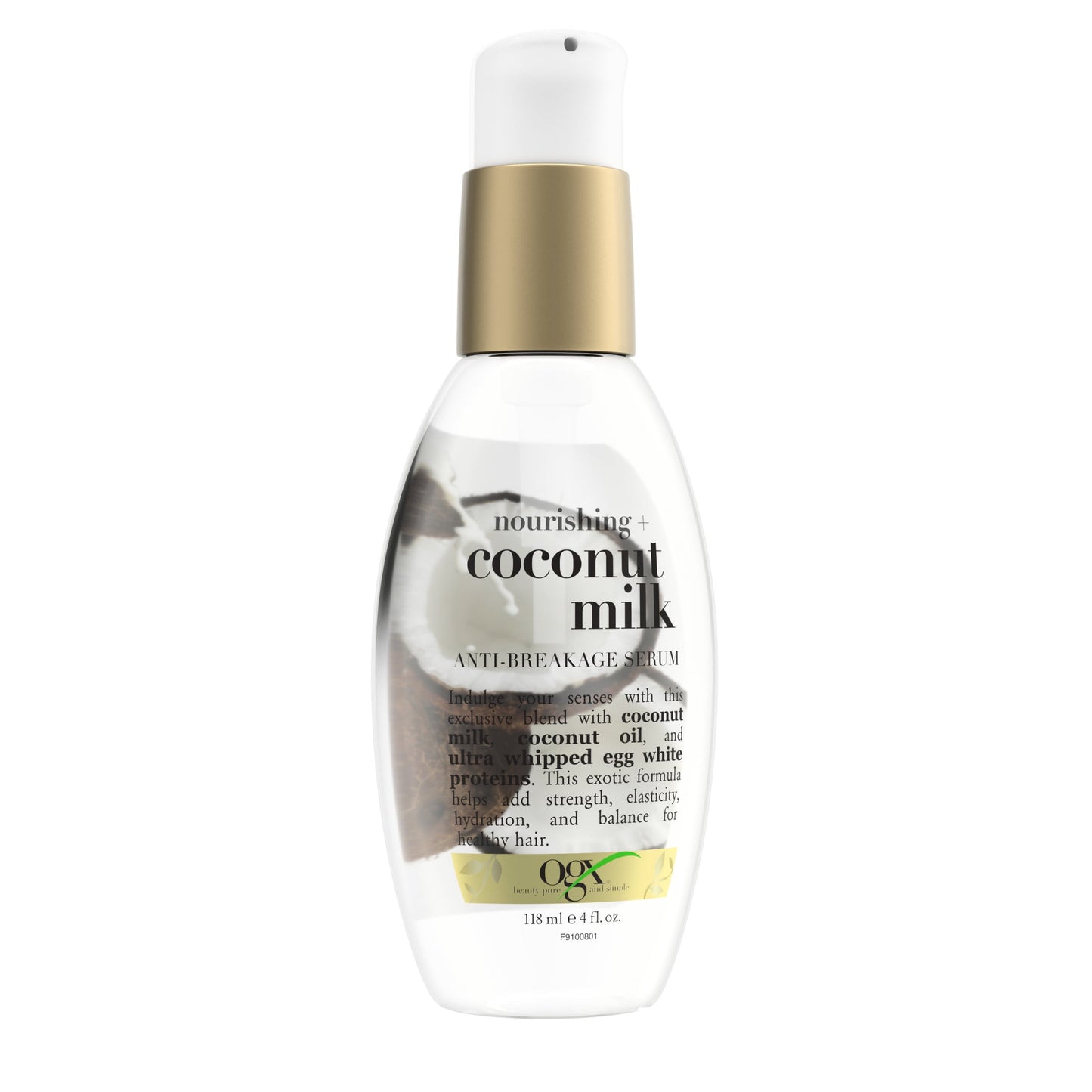 Coconut Milk Moisturizing Strength & Shine, Leave-In Treatment Hair Serum, 4 Fl Oz