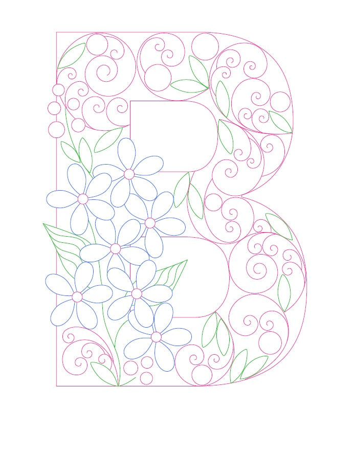 Paper Filigree Painting Kit - Letters