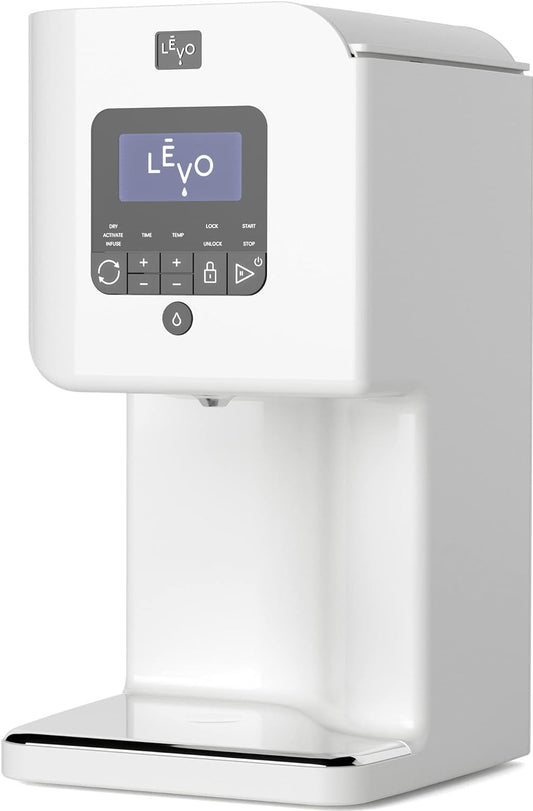 LĒVO II - Herbal Oil and Butter Infusion Machine - Botanical Decarboxylator, Herb Dryer & Oil Infuser - Mess-Free & Easy to Use - Make Infused Gummies, Brownies, Cookies & Other Treats (Alpine White)