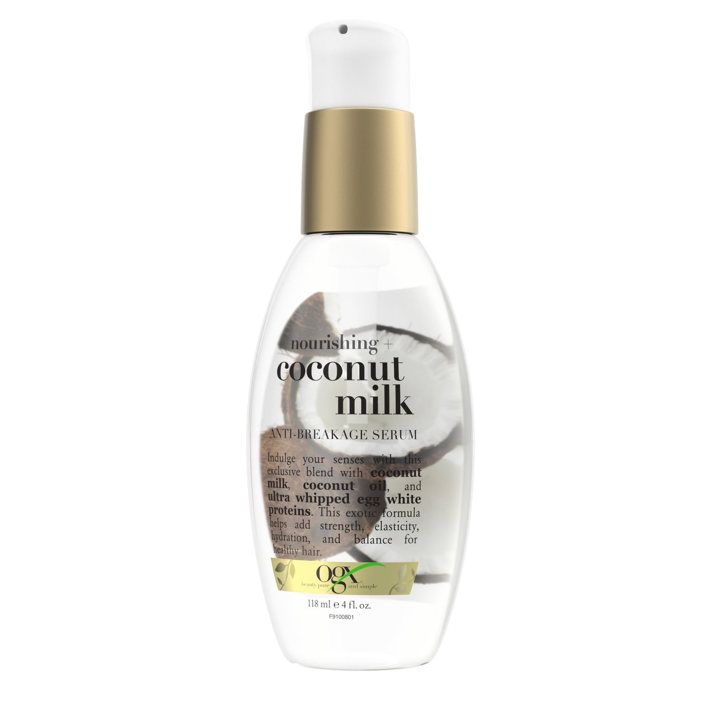 Coconut Milk Moisturizing Strength & Shine, Leave-In Treatment Hair Serum, 4 Fl Oz