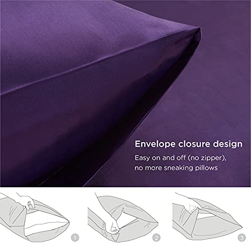 Bedsure Satin Pillowcase for Hair and Skin Queen - Silver Grey Silk Pillowcase 2 Pack 20x30 inches - Satin Pillow Cases Set of 2 with Envelope Closure, Gifts for Women Men